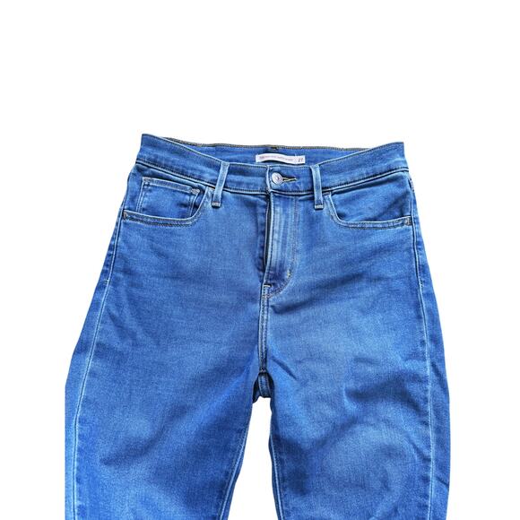 Levi's Women's 720 High Rise Super Skinny Blue Jeans 27 Classic Normcore Casual - Picture 3 of 7